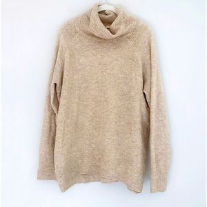 H&M oversized oatmeal turtleneck sweater size small
